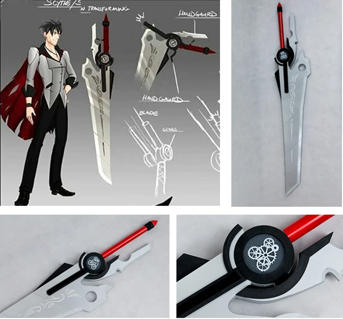 Rwby Qrow Branwen Weapon Harbinger Sword Cosplay Replica Prop Costume Props Aliexpress