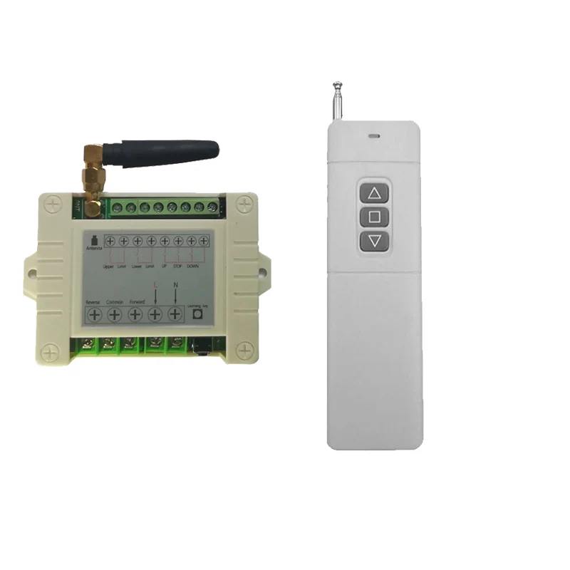 

500-3000M Long Distance 110V 220V Motor Wireless Remote Control Switch Roller Shutter Electric Curtain Remote Forwards Reverse