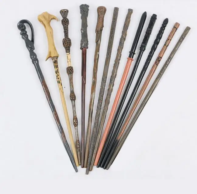 

24 Kinds Magic Wands Metal/Iron Core Colsplay Luna Hermione Magical Wand Varinhas Kid Magic Wand No Box