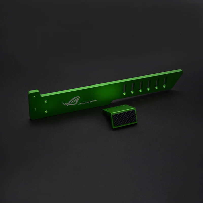 Lo más nuevo ESLOTH aluminio metal tarjeta gráfica posición soporte tarjeta de vídeo Stand-Alone gráfica Jack añadir en los componentes de las tarjetas