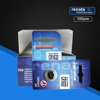 

100pc Renata lithium Battery CR1632 3V %100 original brand renata 1632 battery