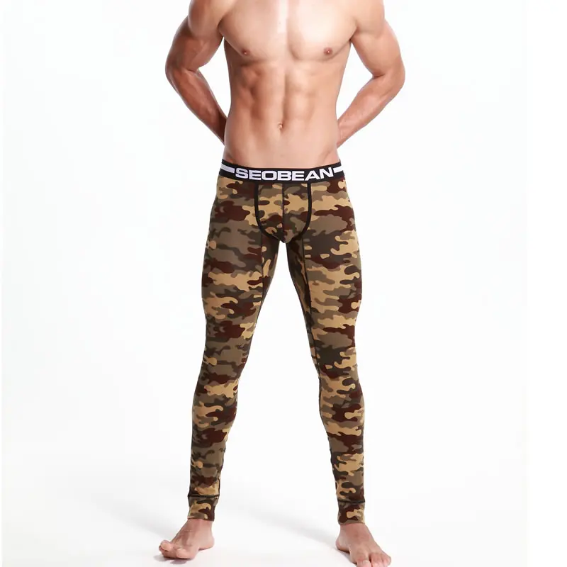 Seobean colorful Camouflage cotton Long johns fashion male legging pants