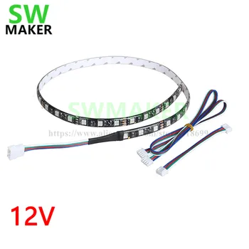 

SWMAKER Waterproof LED Light RGB 5050 LED Strip with Cable for Lerdge Board Dual Extruder Module RGB Control 3D Printer Parts