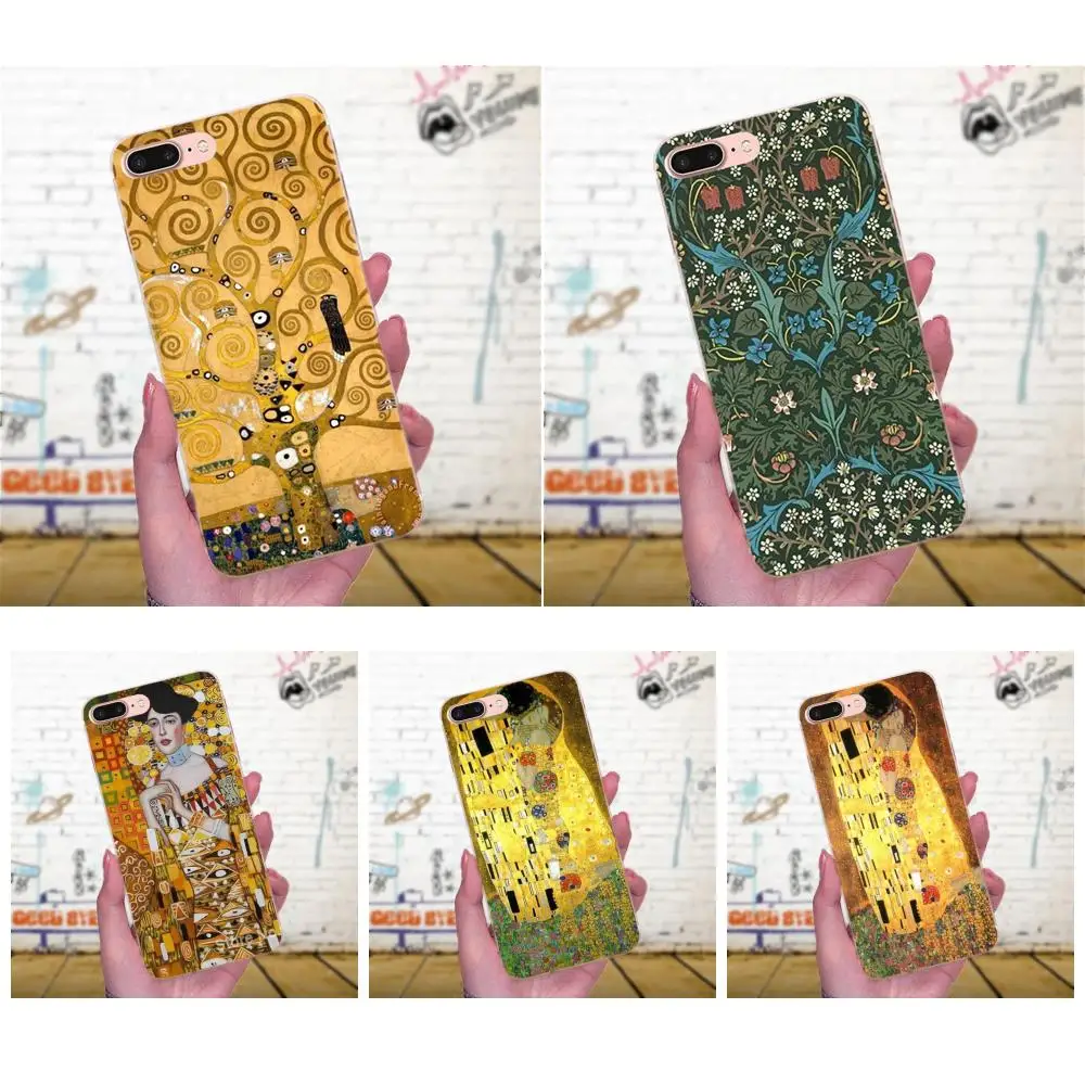 

Gustav Klimt Tree Life Kiss Silicone Transparent Cover Cases For Huawei Mate 7 8 9 10 20 P8 P9 P10 P20 P30 Lite Plus Pro 2017