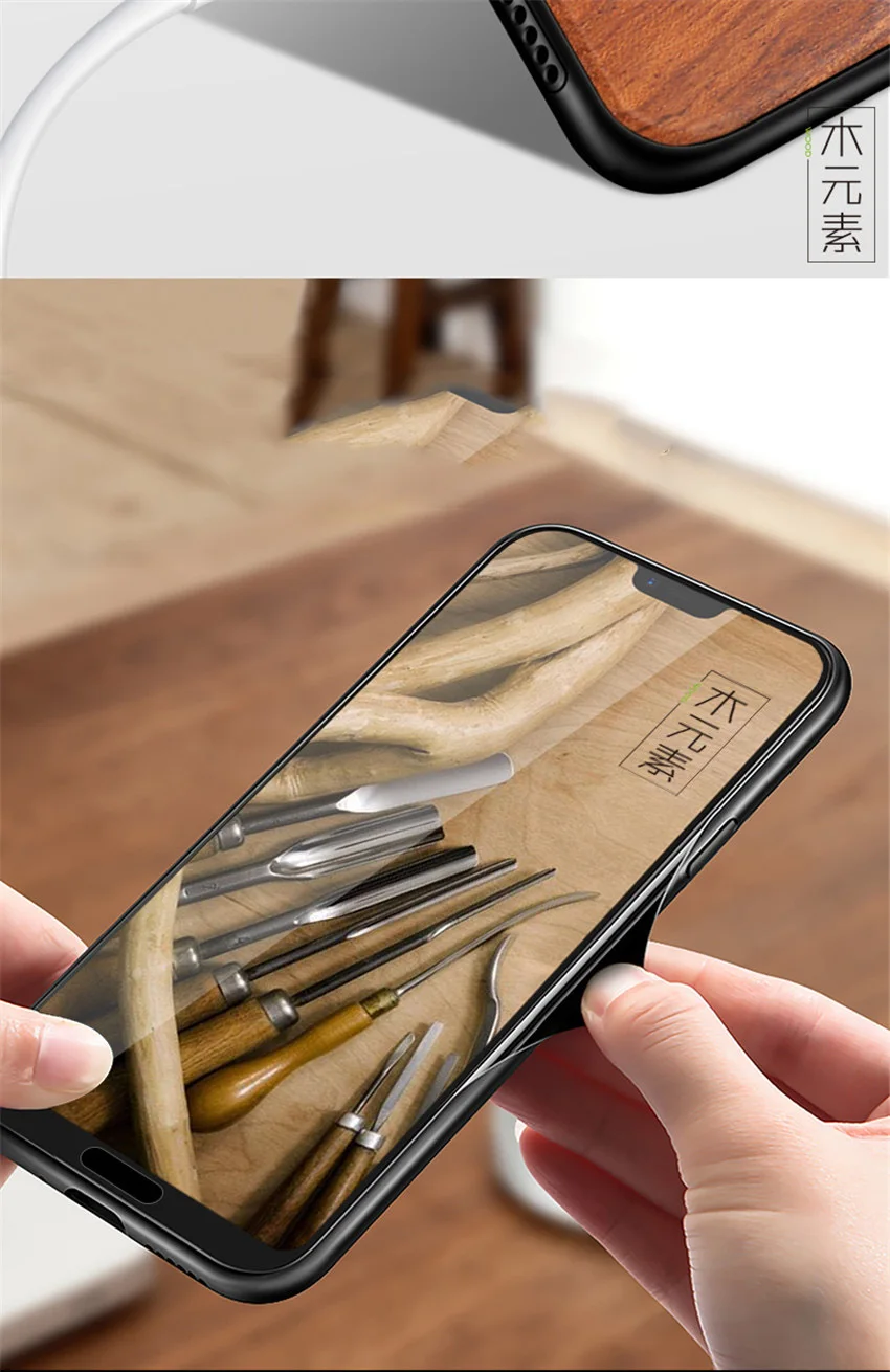 Carved Wood Case For Huawei P20 Pro Shockproof  TPU Bumper Cover For Huawei P20 Lite Case Wood Shell P20 Pro (9)