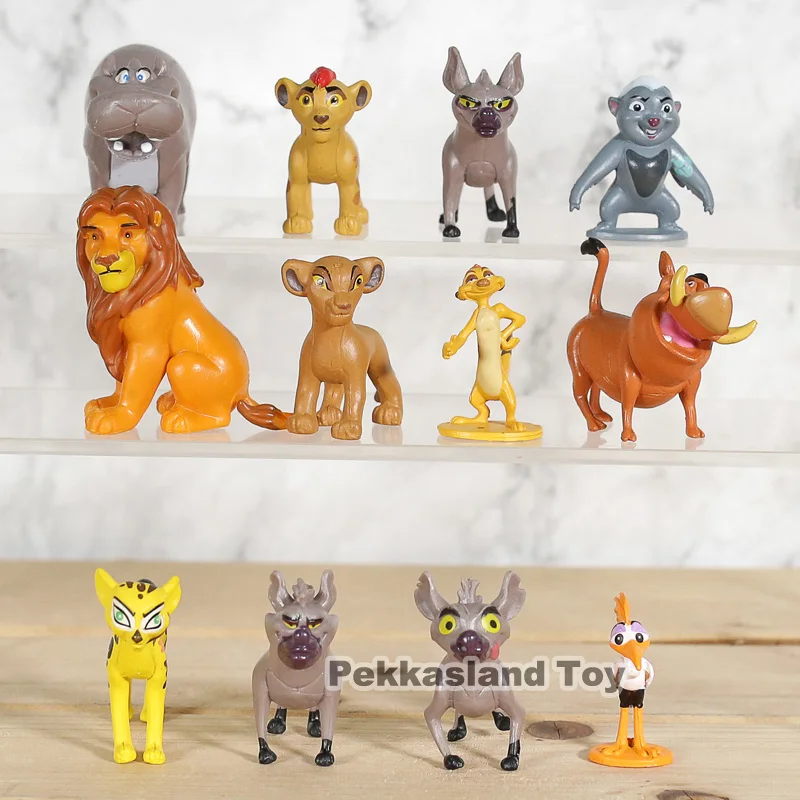 12 Pcs/set The Lion King Simba Timon Action Figure PVC Statue Ver Model Decoration Toy Set Gift