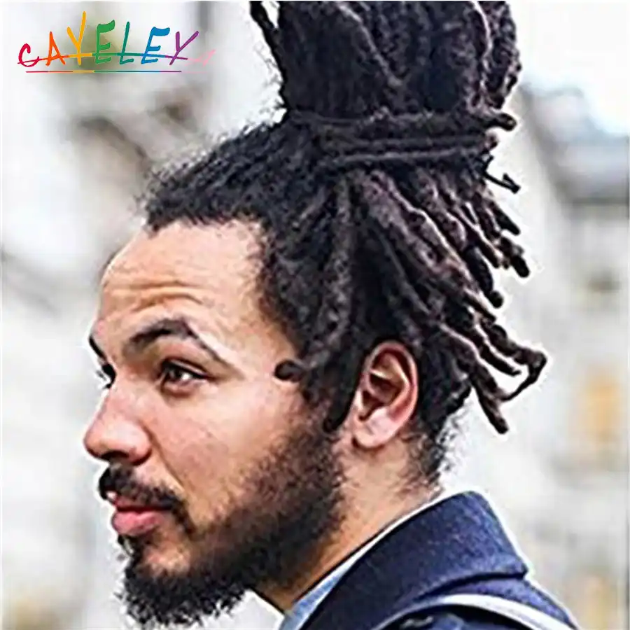 Cateleya かぎ針三つ編み繊維合成ドレッドヘアエクステンション組紐ブルー黄色の多色 Dolls Accessories Aliexpress