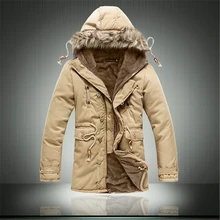 2016 Новый Армия Армия Стиль Твердый Зимний Parka Куртки Мода Теплый Инструмент Толщиной Пальто