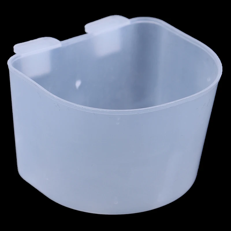 5pcs/lot Round/Square bottom Feeder Bowl Bird Feeder Hanging Water Drinking Food Cup Bird Supplies