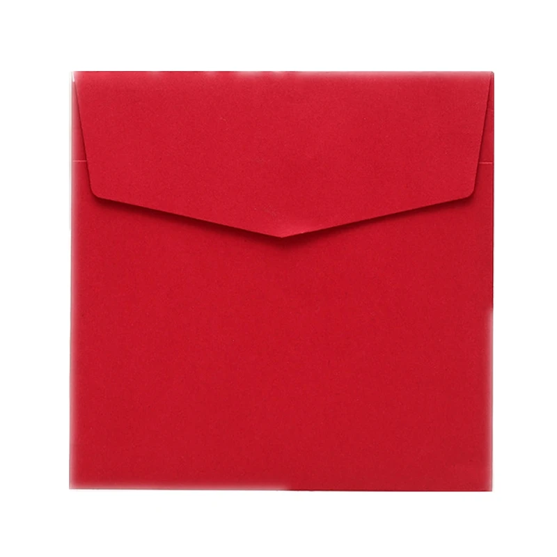 

Red White Pink Green Envelope and Sticker Luxurious Elegant Wedding Invitation Card Envelope 50pcs