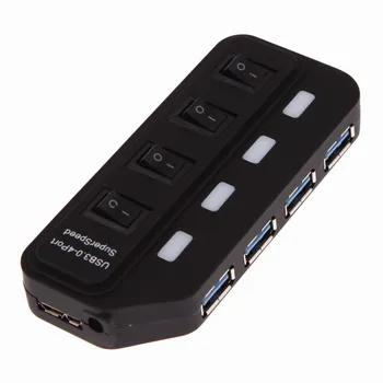 

New 5Gbps USB 3.0 Hub 4 Port Share Adapter Super Speed for PC laptop