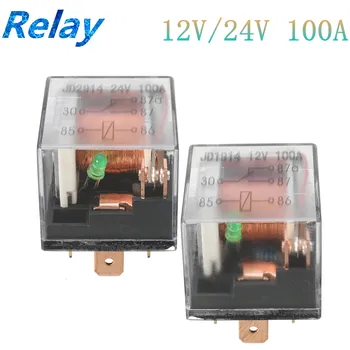 

1pc Waterproof Automotive Relay 12V/24V 100A 5Pin SPDT Car Control Device Relays High Capacity Switching