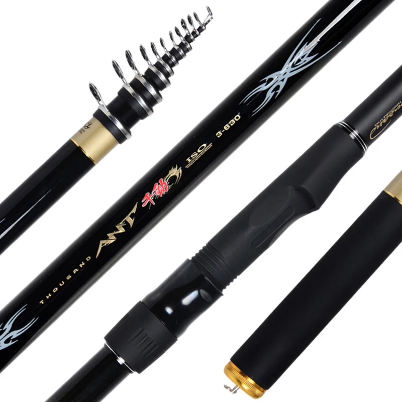 

Rock Fishing Rod 99% Hard Carbon Portable Telescopic 1.8m-2.7m Fishing Bohai Sea Rotary Cast Ice Fishing Rod Free Shipping sale