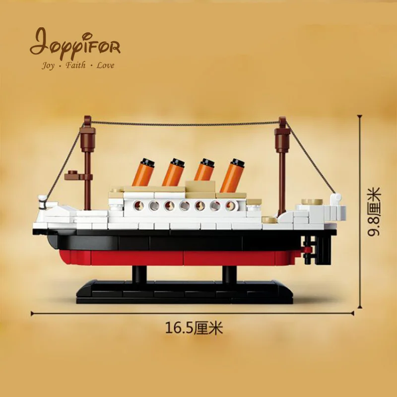 Мини корабль «Титаник» титановая лодка Коллекция Модель Строительные блоки Фигурки игрушки для детей Совместимые