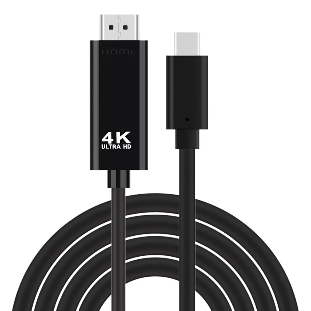 

USB Type-C to HDMI 4K Cable HDTV TV Digital AV Adapter for Samsung Galaxy S9+ S8+ USB 2.0 HD cable for Xiaomi/Huawei A20