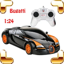Hotsale 1/24 Bugatti Veyron RC Car King Of Road Model Racing speed Voiture Auto Vehicle with color Box Best Gift Present Toys