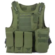 Новейший Камуфляжный охотничий военный тактический жилет Wargame Body Molle Armor охотничий жилет CS Уличное оборудование джунглей с 7 цветами