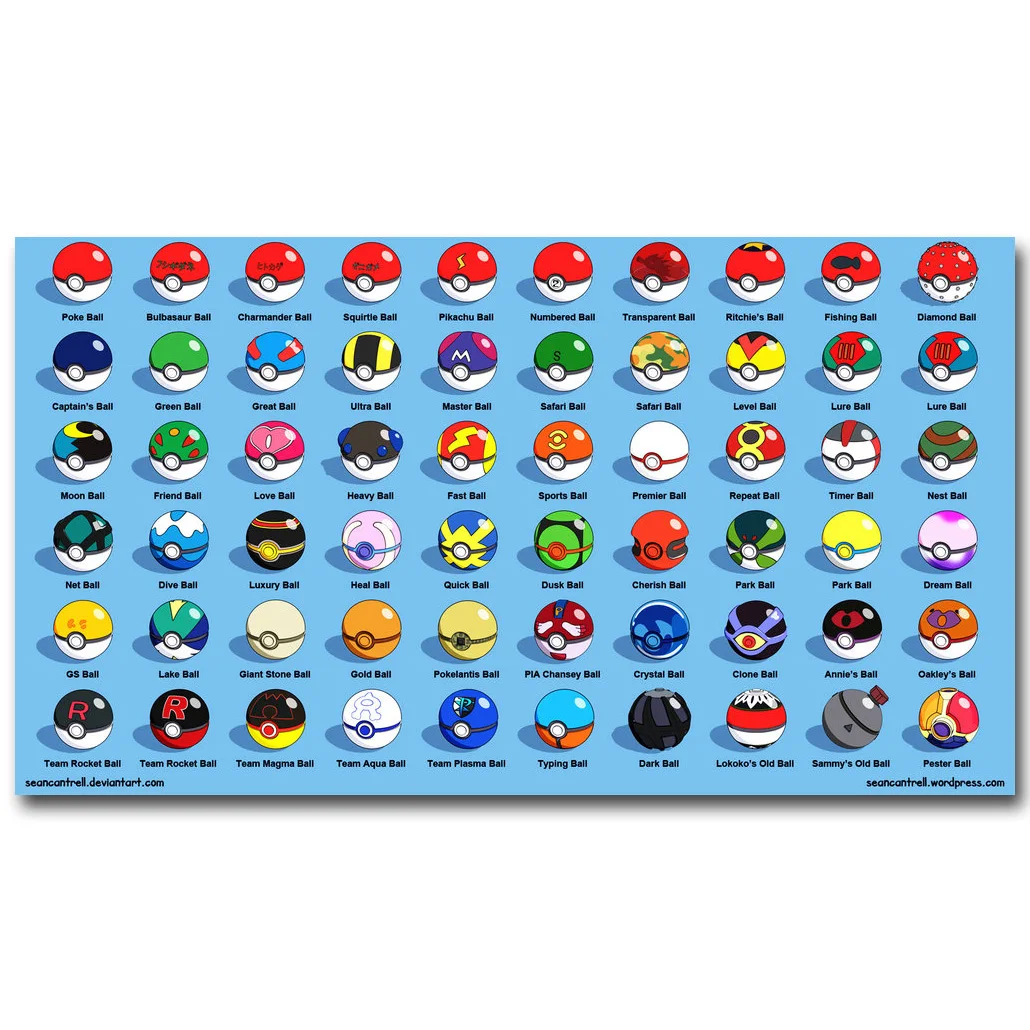 

Pokemon XY All Monsters Art Silk Poster Print 13x24 24x43inch Pocket Monster Anime Picture for Living Room Wall Decor 084