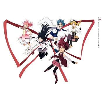 

5D Diamond Wall Painting Puella Magi Madoka Magica Sticker Suitable Picture Full Square Drill Cross Stitch Beadwork Home Decor