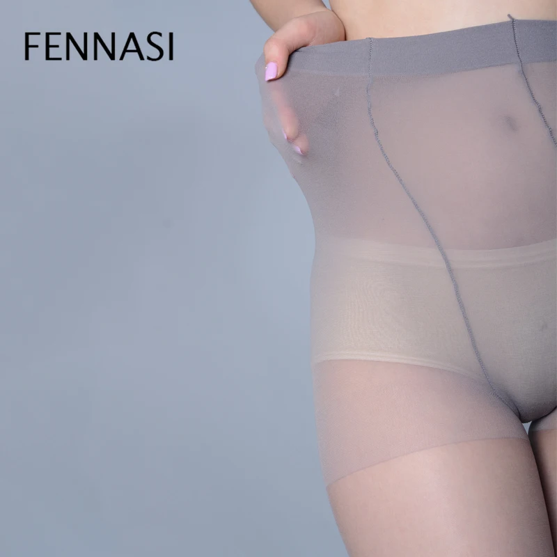 Сексуальные женские колготки FENNASI большого размера плюс прозрачные с завышенной