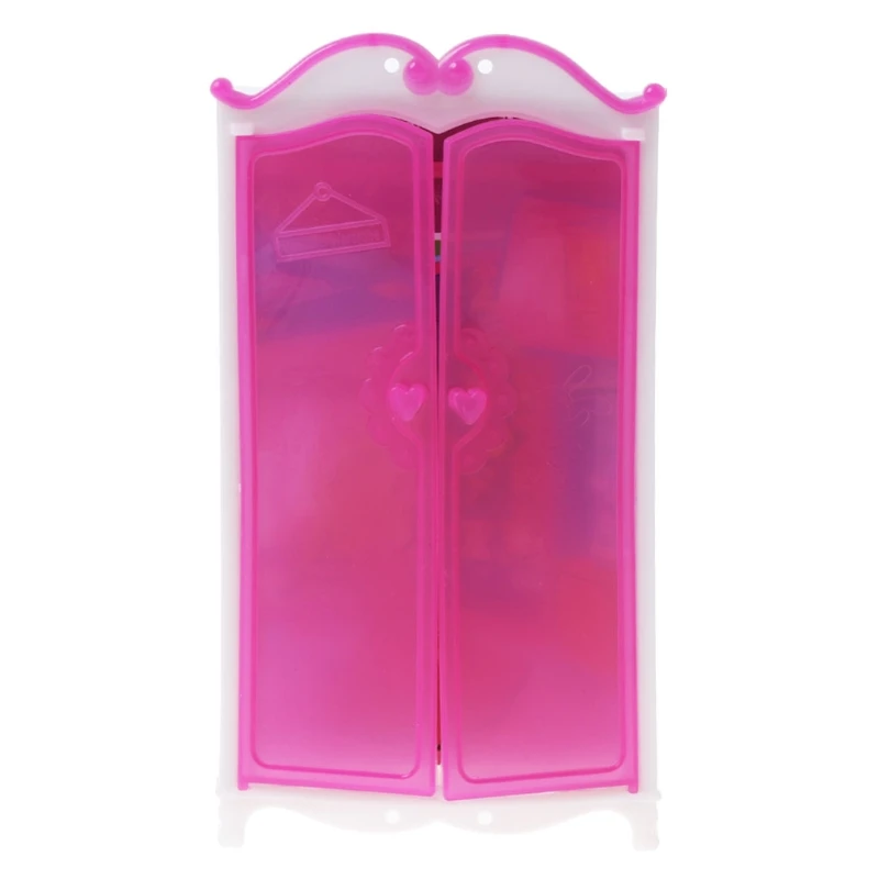 

Princess Furniture Wardrobe Barbie Dolls Toys Doll House Closet Toy Accessories Y51E