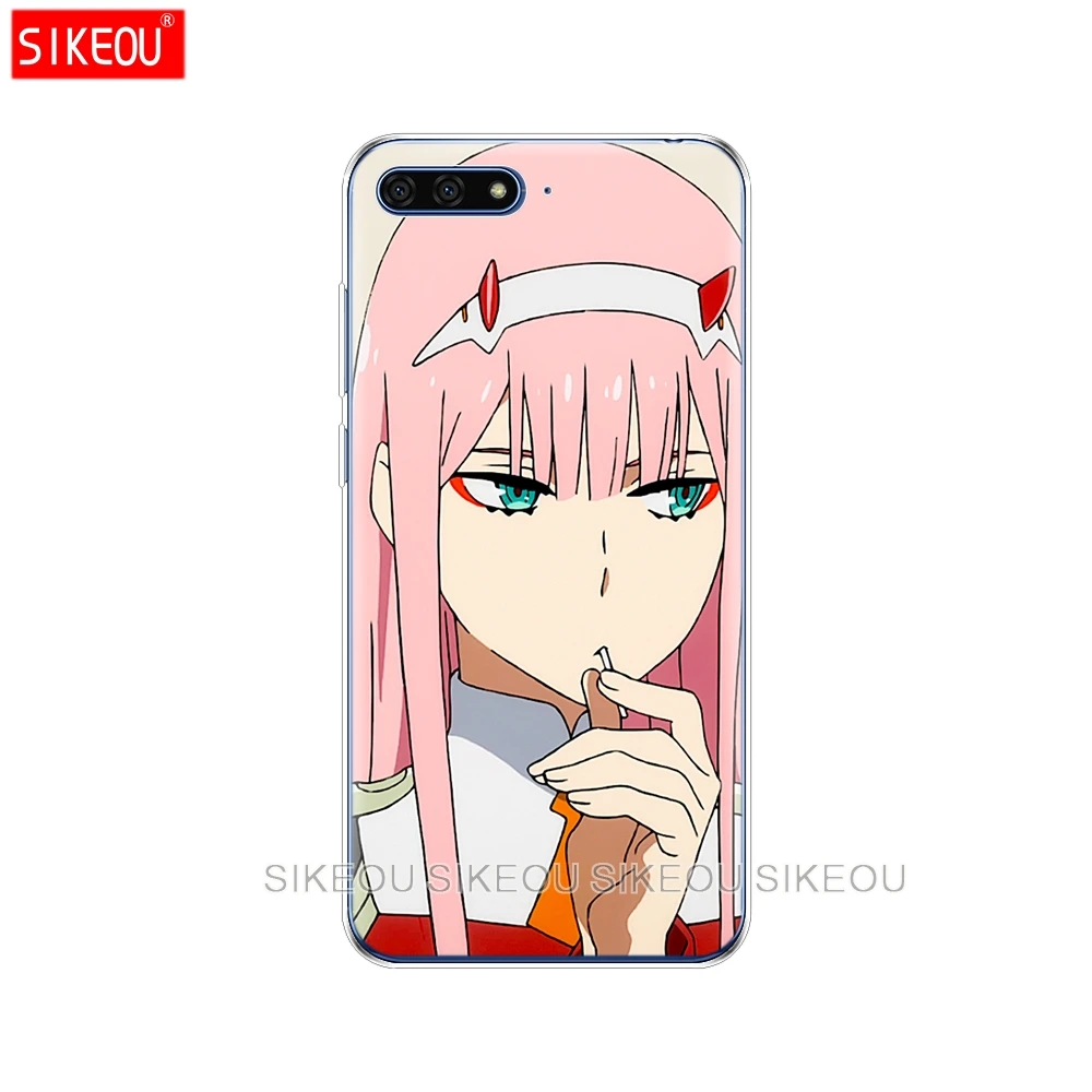 Силиконовый чехол для телефона Huawei Honor 7A PRO 7C Y5 Y6 Y7 Y9 2017 2018 Prime Darling in the Franxx|Бамперы| |