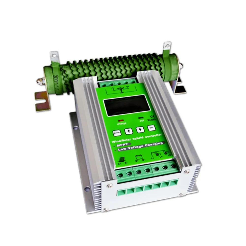

300W MPPT Wind Solar Hybrid Boost Charge Controller 12V/24V Charging Off-grid PV/Wind Power System Solar Panel Auto Distinguish