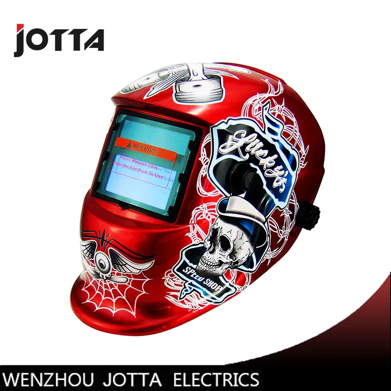 

RED Li Battery+Solar Auto darkening welding helmet/face mask/Electric welder mask/cap for the welding machine