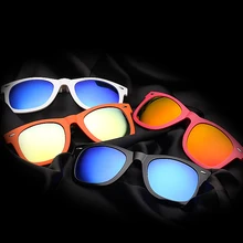 2016 New Fashion Brand Design Men/women 2140 Myopia Sunglasses Clip TR90 Polarized Clip-on Lenses Reflective Mirror Lenses