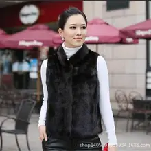 Новинка, короткое пальто с кроличьим мехом для девушек, теплое осенне-зимнее модное женское пальто с воротником из искусственного меха, приталенный черный, белый жилет, женский жилет