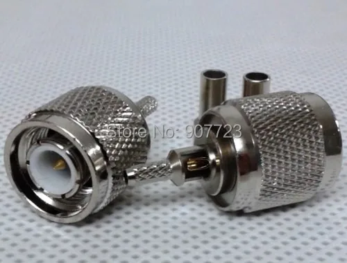 

10pc TNC Male Crimp RF Connector Adapter For RG316 RG178 RG174 LMR100 Cable