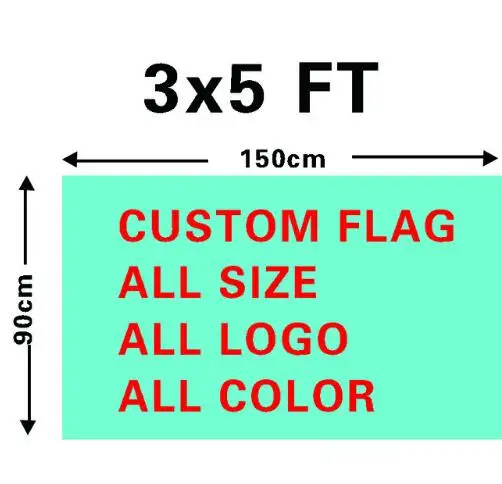 

Wholesale 90x150cm Custom Flag Drop Ship 3x5ft Polyester Digital Print Banner