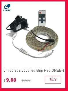 LINYEE 5050 SMD RGB Светодиодные ленты 60 светодиодный/m 5 м/лот DC 12 В Водонепроницаемый гибкий свет с 44key удаленного контроллер 12 В 5A