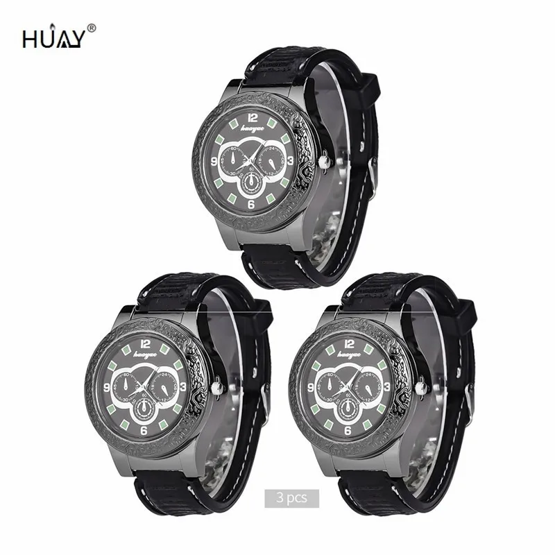 

3Pcs Military USB Charging Lighter Watch Flameless Windproof Cigarette Lighters Rechargeable Sports Men Clock Watches Electic 45