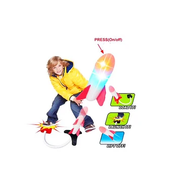 

Kids Air Pressed Launcher Step Pump Children's Foot Toy with LED Outdoor Light Parents Children Kids Games