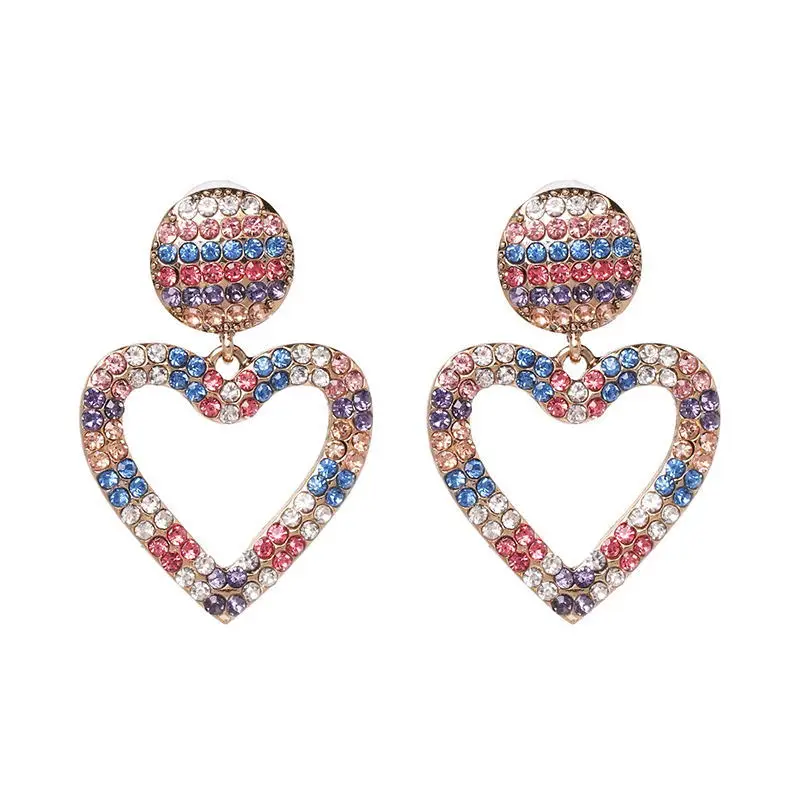 Big Heart Trendy Drop Earrings for Women