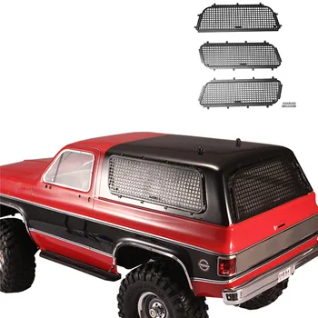 

3pcs Metal Window Mesh Net With Logo for TRAXXAS TRX-4 T4 for Chevrolet k5 Blazer Stainless Steel Mesh Upgrade Accessories