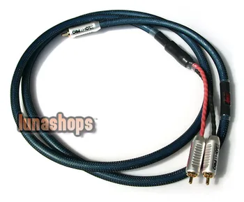 

1 RCA AV Male To 2 Male Y Splitter Video Audio LC-OFC Copper Hifi Cable Adapter LN002207