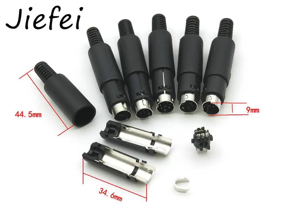 Мини штекер DIN 3pin 4pin 5pin 6pin 7pin 8pin 9pin Встроенный аудио AV Разъем DIY части для крепления