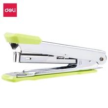 DELI степлер № 10 металлический Прочный Модный Цветной степлер 0224F shool офисный планировщик канцелярские скобы аксессуары