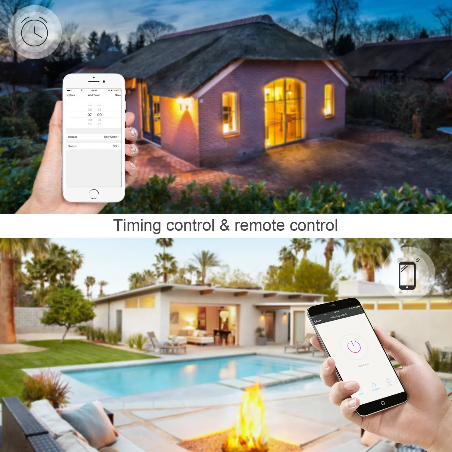 Wi Fi розетка с дистанционным управлением мини умная вилка работает Amazon Alexa Google Home