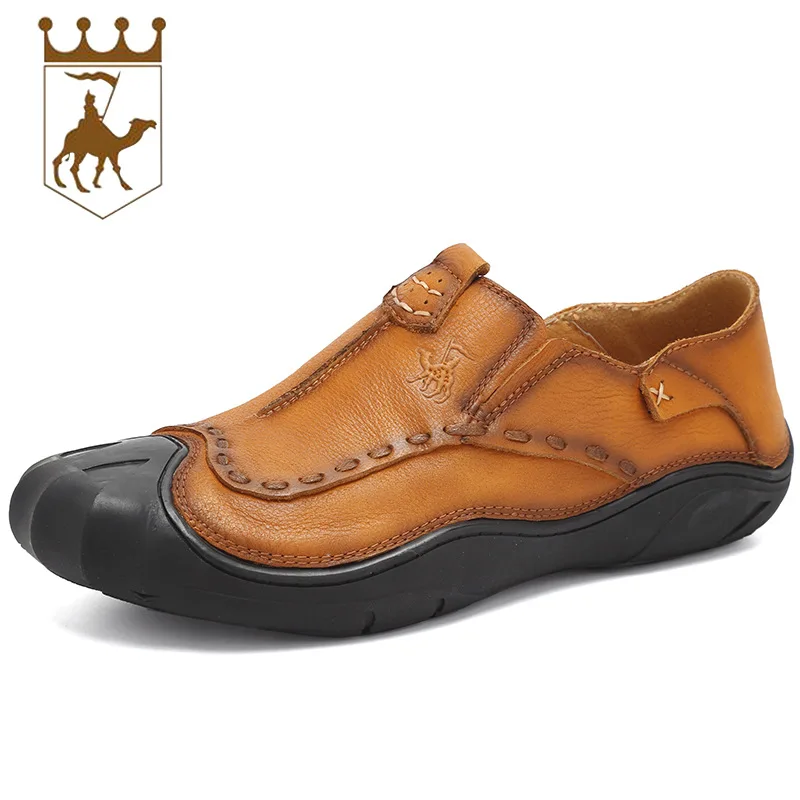 

BACKCAMEL2019 New Men's Shoes Suede Leather High-end Creative Leather Men's Shoes Fashion Wild Breathable Non-slipWear Size38-44