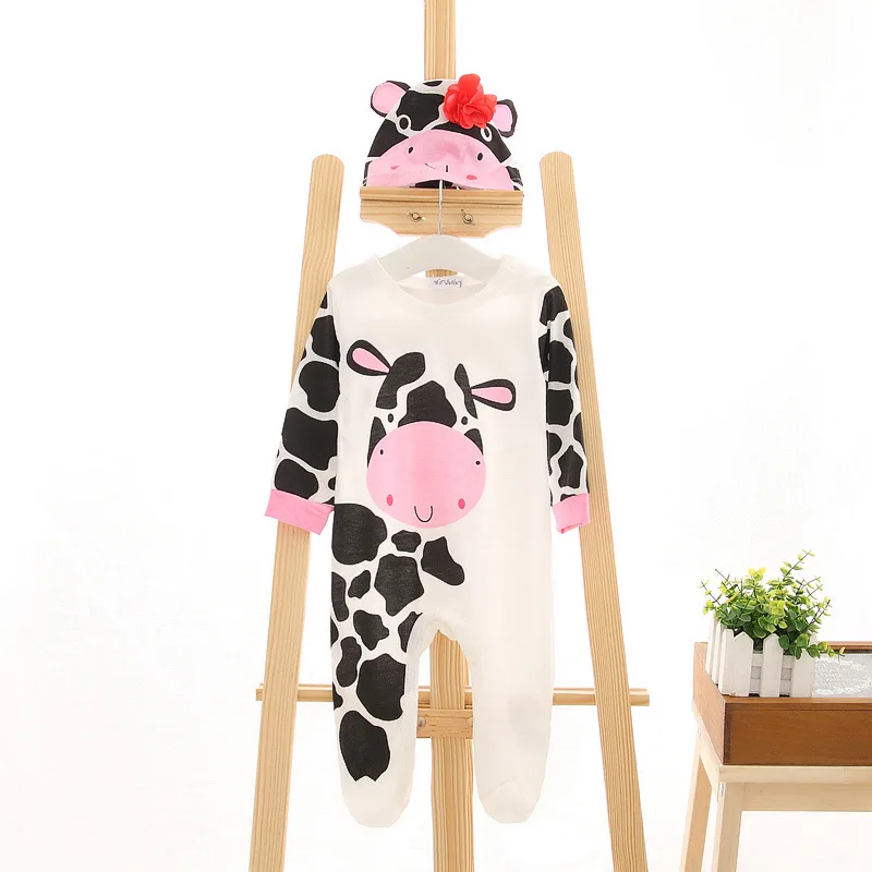 

Baby Costume Animal Fashion Cute Baby Girl Rompers Spring Two Piece Mamelucos Para Bebes Cartoon Baby Bear Jumpsuit