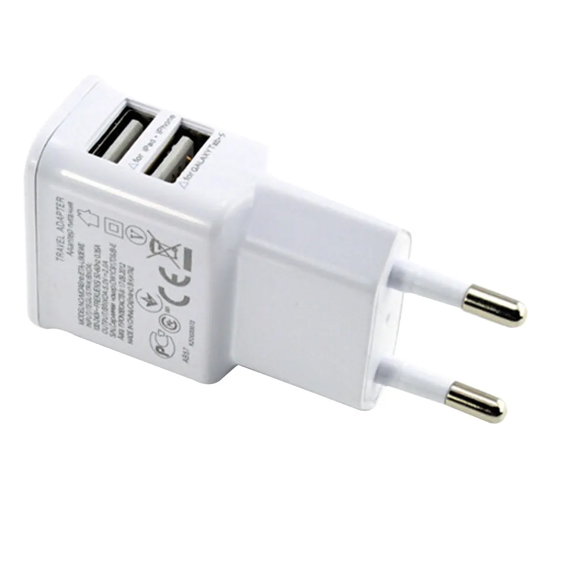 Etmakit, Хит, 5 В, 2 а/1 А, универсальное зарядное устройство USB для путешествий, адаптер, настенное зарядное устройство с европейской вилкой для телефона, умное зарядное устройство для iPhone 5S, 6 S, планшета, samsung, S4, 5