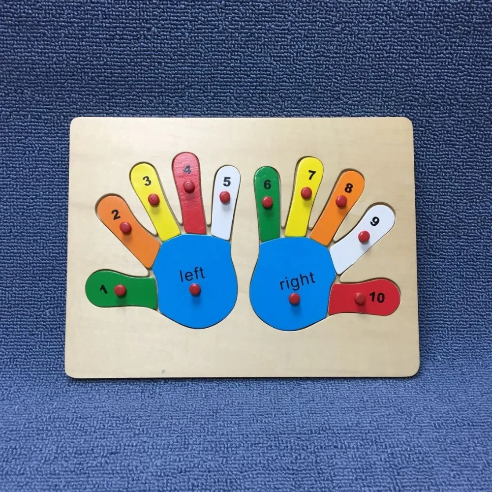 Montessori Finger Zahlen Math Toy Kinder zählen Math Teaching Top Aids Nett Q5W9 
