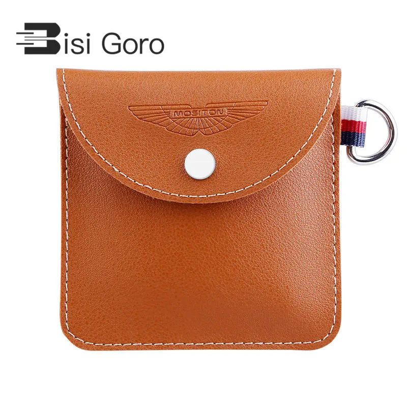 

BISI GORO 2019 New Casual Unisex Square Coin Purses Mini Wallet Black Headphone Package Creative Coin Pouch Pocket Wallets