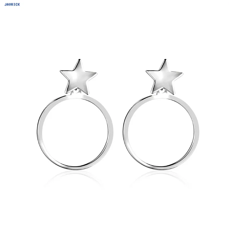 

JAVRICK Women Earrings Fashion Creative Punk Fire Flame Simple Circle Decor Charms Alloy Wedding Jewelry Exquisite Earrings