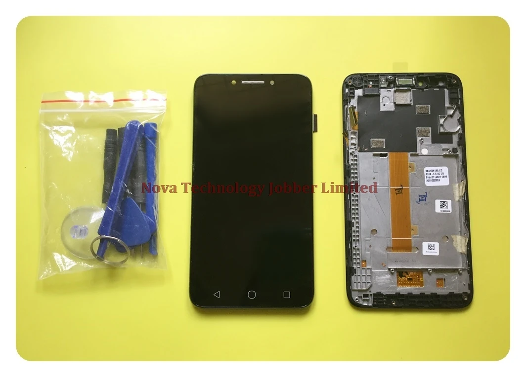 

Wyieno 100% Tested Black Sensor For Alcatel Pixi 4 5.5 OT5012 Touch Screen Digitizer With LCD Display Screen Full Assembly Frame