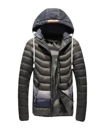 Новые мужские уличные зимние пальто хлопковые куртки сохраняющие тепло толстые флисовые пальто с капюшоном однотонные длинные пальто одежда мужские парки Chaqueta - Цвет: Picture Color