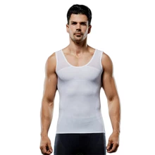 Мужской утягивающий корсет для коррекции талии, компрессионный жилет для живота, топы для спортзала TS95